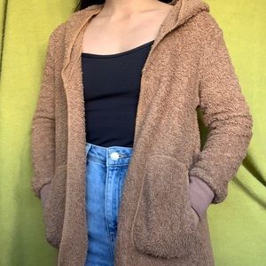 Long Fuzzy Cardigan